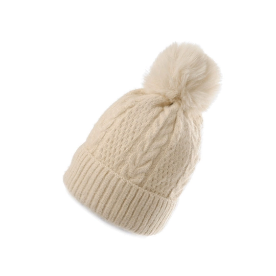 Dámská / dívčí zimní čepice s bambulí Emi Ross - 1 ks | Mimib