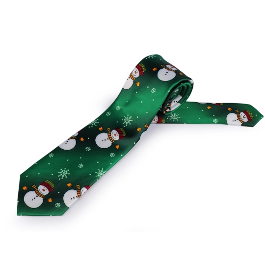 Saténová vánoční kravata - 1 ks | Mimib