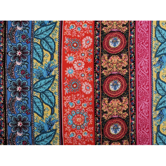 Bavlněná látka / plátno s řidší vazbou orientální - 1 m | Mimib