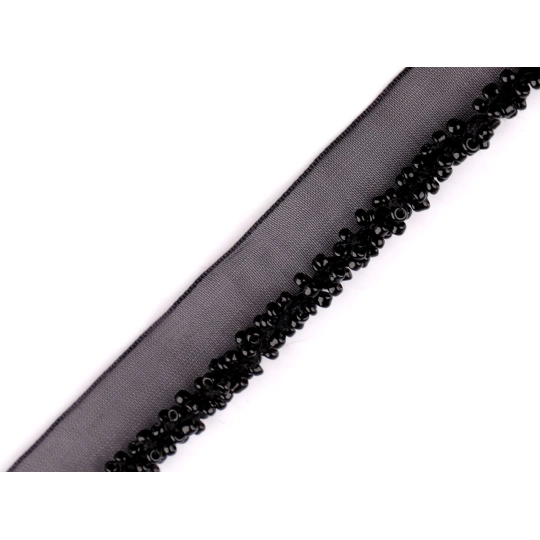 Polyesterová paspulka / kédr s rokajlem šíře 15 mm - 1 m | Mimib