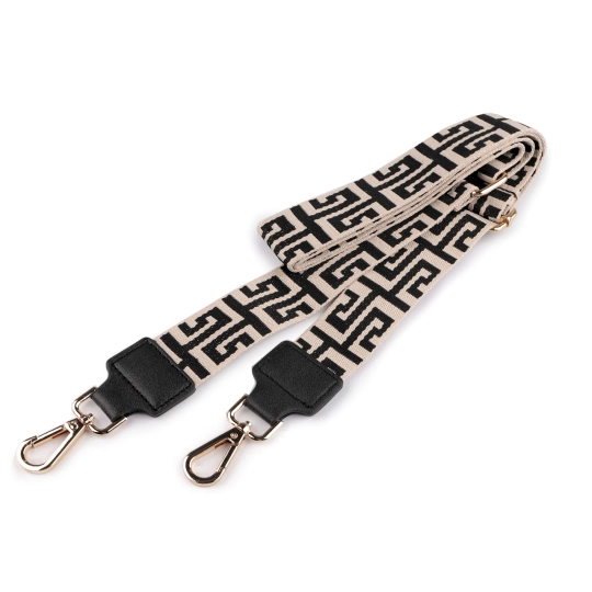 Textilné ucho / popruh na tašku s karabínami šírka 3,8 cm - 1 ks | Mimib