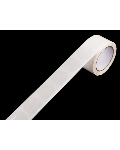 Samolepiace kolieska transparentné na rolke Ø2, 2,5, 3 cm - 1 ks | Mimib