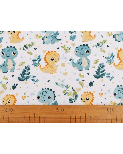 Bavlnená látka / plátno dinosaurus - 1 m | Mimib