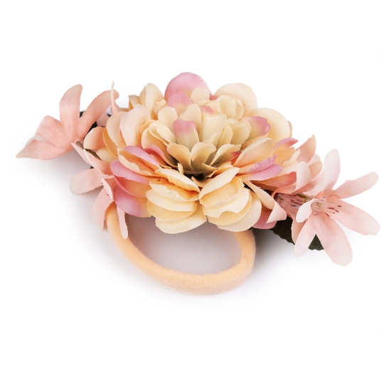 Gumička do vlasov s kvetmi - 1 ks | Mimib