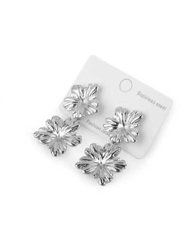Náušnice z nerezovej ocele kvety - 1 pár | Mimib