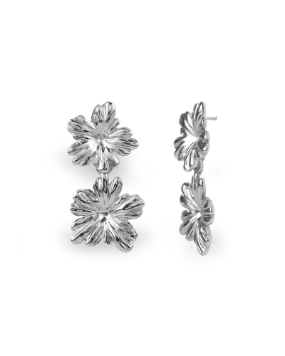 Náušnice z nerezovej ocele kvety - 1 pár | Mimib