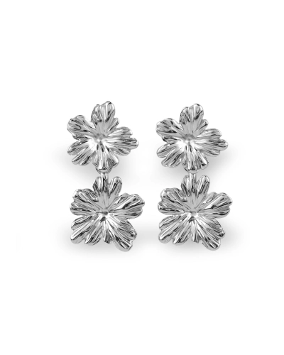 Náušnice z nerezovej ocele kvety - 1 pár | Mimib