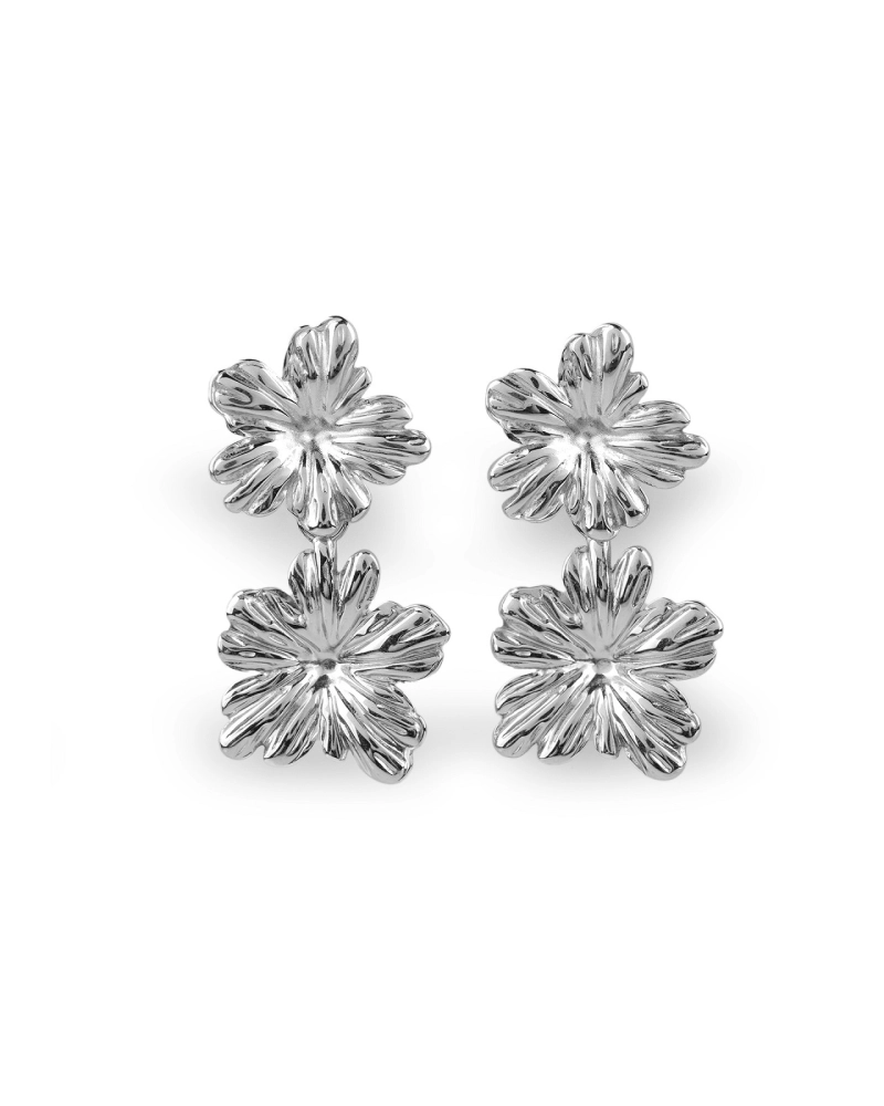 Náušnice z nerezovej ocele kvety - 1 pár | Mimib