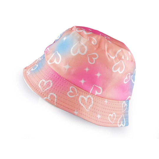 Detský / dievčenské letný klobúk srdce - 1 ks | Mimib