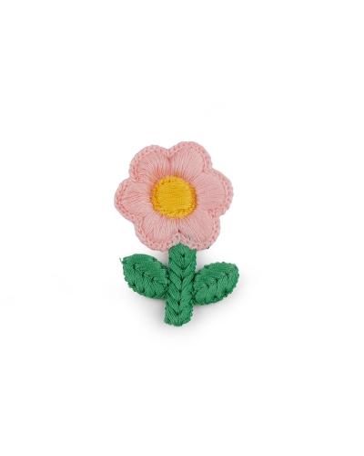 Vyšívaný kvet 3,8 x 6 cm - 10 ks | Mimib