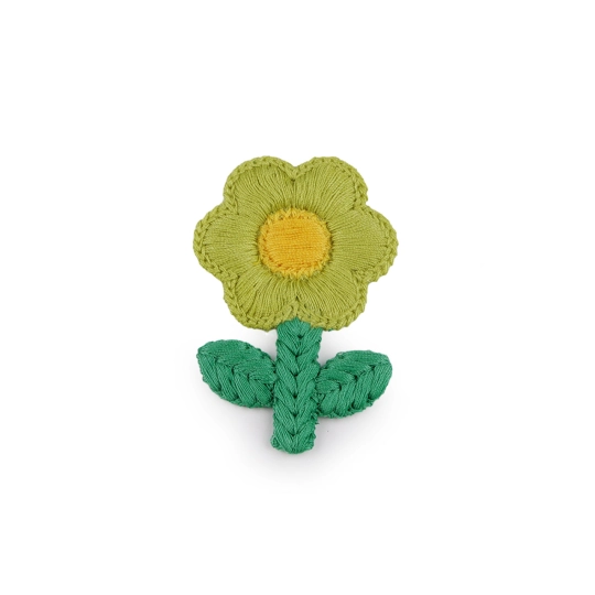 Vyšívaný kvet 3,8 x 6 cm - 10 ks | Mimib