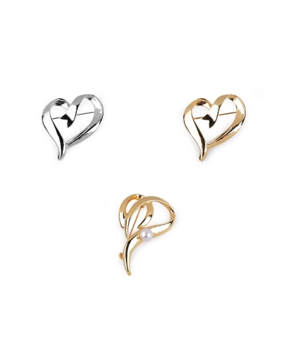 Brošňa srdce - 1 ks | Mimib