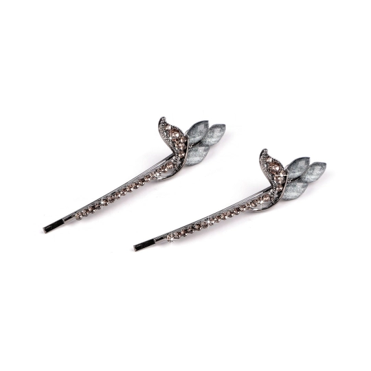 Sponky do vlasov / pinetky s brúsenými kamienkami - 2 ks | Mimib