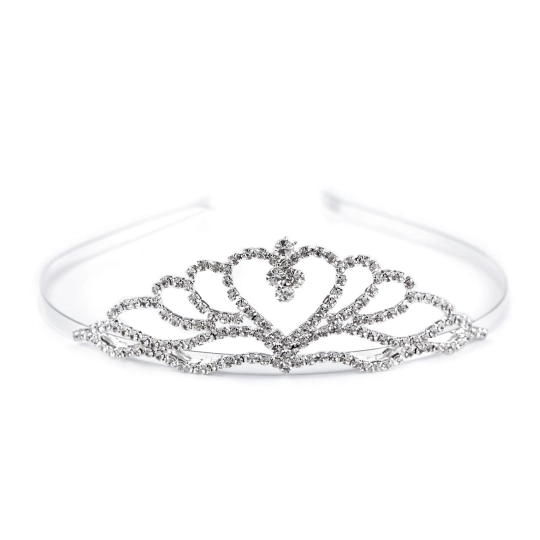 Štrasová čelenka / korunka do vlasov - 1 ks | Mimib