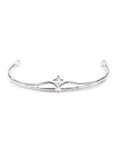 Štrasová čelenka / korunka do vlasov - 1 ks | Mimib