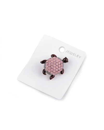 Brošňa s brúsenými kamienkami korytnačka - 1 ks | Mimib