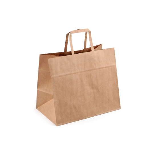 Papierová taška so širokým dnom 32x27 cm - 25 ks | Mimib