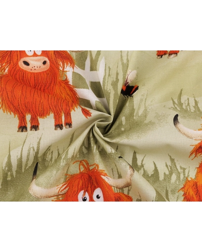 Bavlnená látka / plátno kravičky - 1 m | Mimib