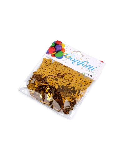 Konfety čísla 30, 40, 50, 60 - na párty, narodeninové oslavy - 1 sáčok | Mimib