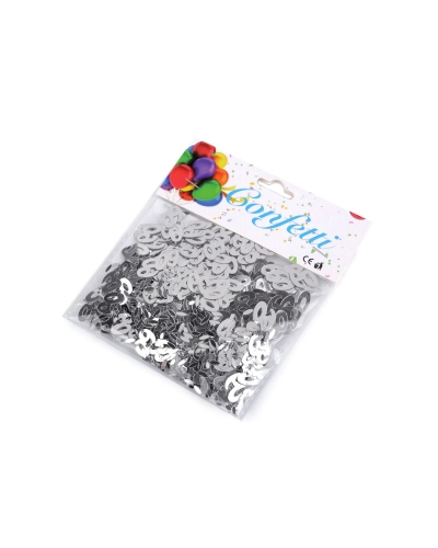 Konfety čísla 30, 40, 50, 60 - na párty, narodeninové oslavy - 1 sáčok | Mimib