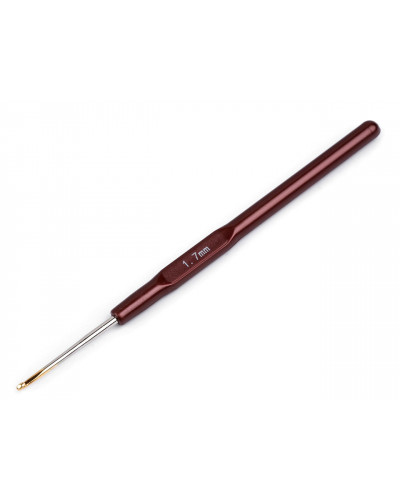 Háček na háčkování se zlatou špičkou vel. 0,5 - 1,9 - 1 ks | Mimib