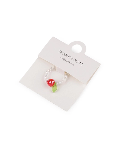 Prsteň pružný z brúsených koráliek s AB efektom - 1 ks | Mimib