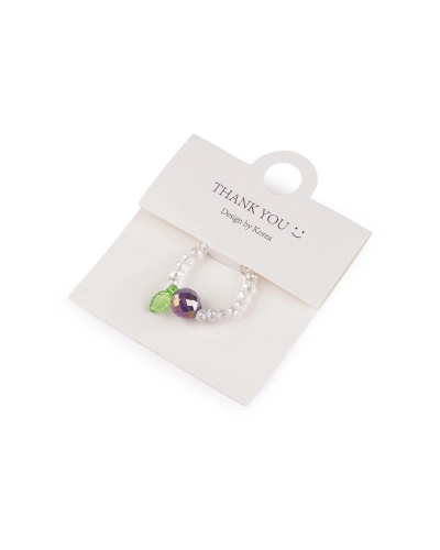 Prsteň pružný z brúsených koráliek s AB efektom - 1 ks | Mimib