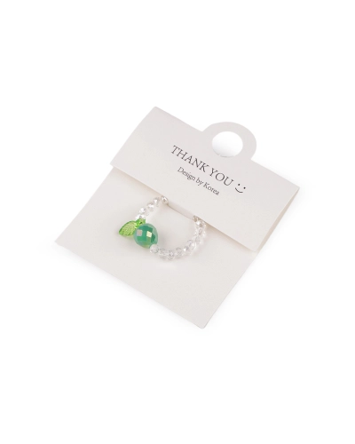 Prsteň pružný z brúsených koráliek s AB efektom - 1 ks | Mimib