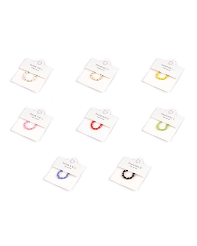 Prsteň pružný z koráliek - 1 ks | Mimib