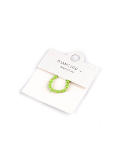 Prsteň pružný z koráliek - 1 ks | Mimib