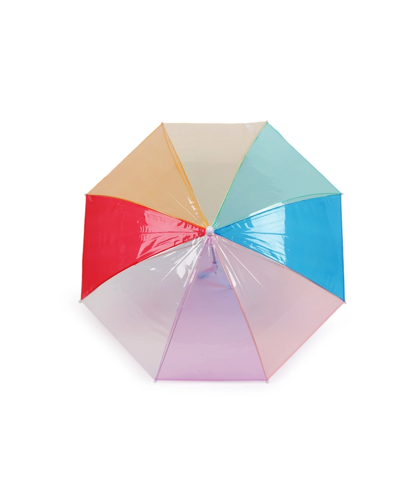 Detský priehľadný dáždnik dúha - 1 ks | Mimib