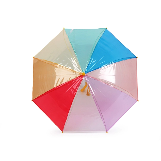 Detský priehľadný dáždnik dúha - 1 ks | Mimib