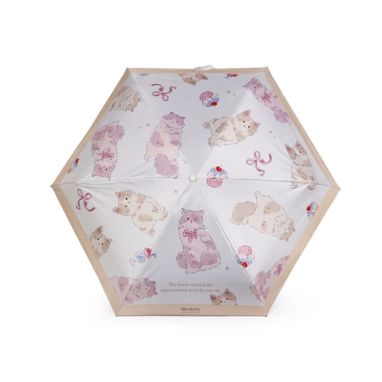 Detský skladací mini dáždnik mačka s rukoväťou labka - 1 ks | Mimib