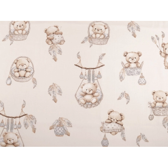 Bavlnená látka / plátno medvedík - 1 m | Mimib