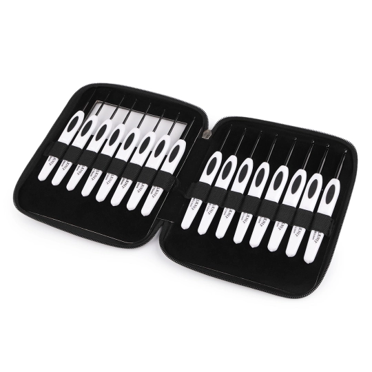 Súprava háčikov na háčkovanie v púzdre - 1 sada | Mimib