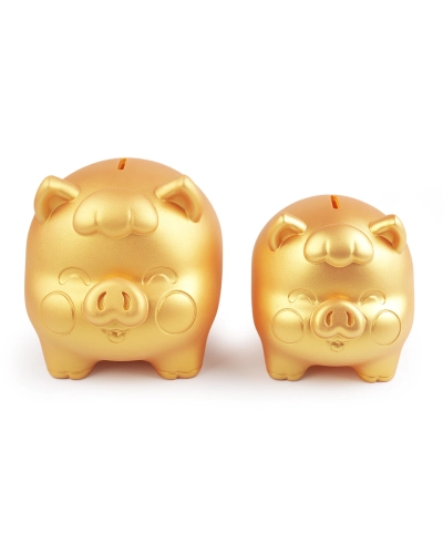 Zlaté prasiatko pre šťastie / pokladnička, veľké - 1 ks | Mimib