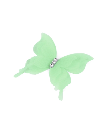 Motýľ s brúsenými kamienkami na našitie a nalepenie, trojvrstvový 3D - 10 ks | Mimib