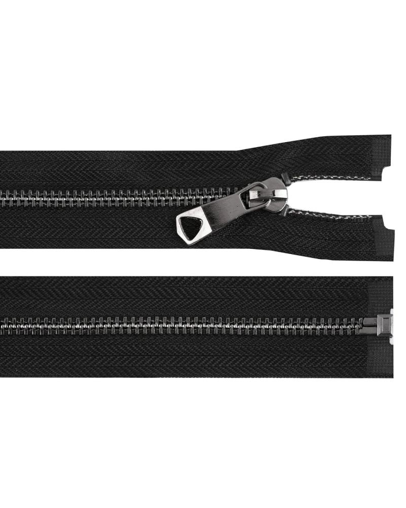 Kovový zips No 5 dĺžka 60 cm s ozdobným jazdcom - 1 ks | Mimib