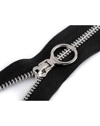 Kovový zips No 5 dĺžka 70 cm s ozdobným jazdcom - 1 ks | Mimib