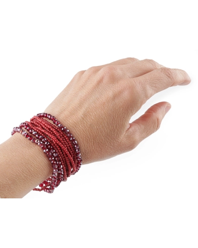 Pružné náramky z rokajlu a brúsených korálikov sada 10 ks - 1 sada | Mimib