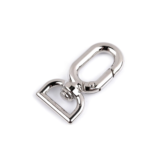 Kovová karabína s obrtlíkom prievlak 13 mm - 1 ks | Mimib