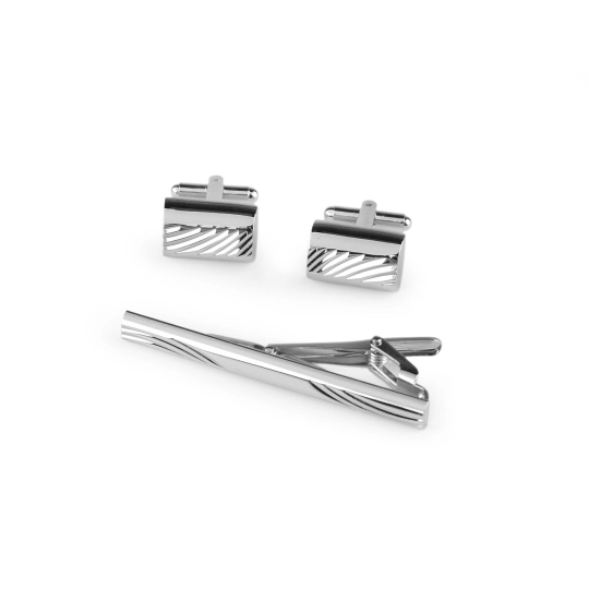 Manžetové gombíky a viazanková spona v darčekovej krabičke - 1 krab. | Mimib