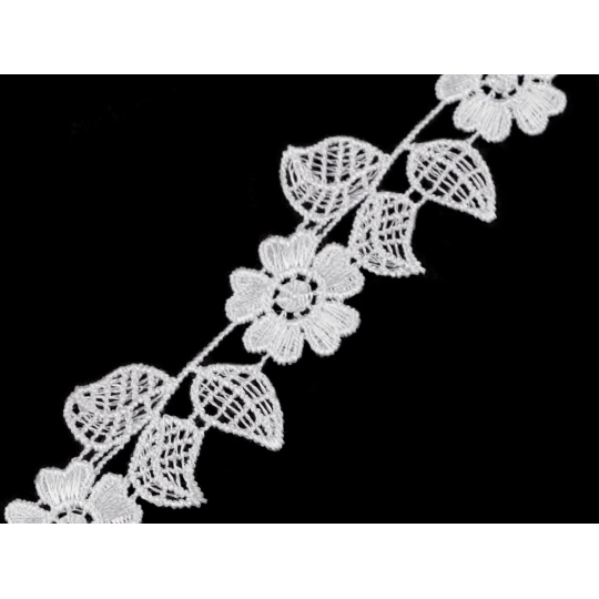 Vzdušná čipka / vsadka šírka 35 mm - 13.5 m | Mimib