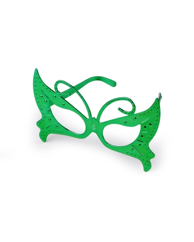Karnevalové okuliare motýľ, gitara metalické - 1 ks | Mimib