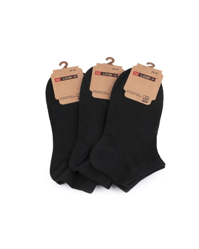 Pánske bavlnené ponožky členkové s prídavkom bambusu - 3 pár | Mimib