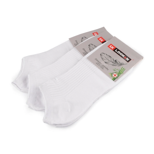 Pánske bavlnené ponožky členkové s prídavkom bambusu - 3 pár | Mimib