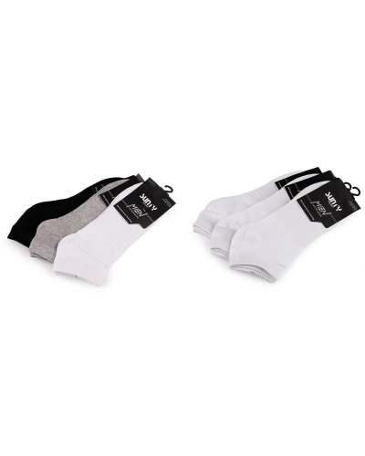 Pánske bavlnené ponožky členkové - 3 pár | Mimib