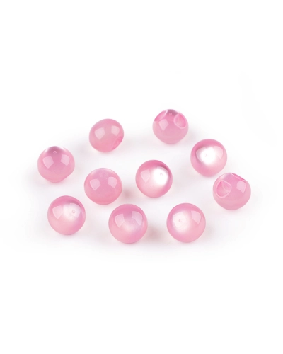 Perla na našitie / gombík mačacie oko Ø11 mm - 10 ks | Mimib