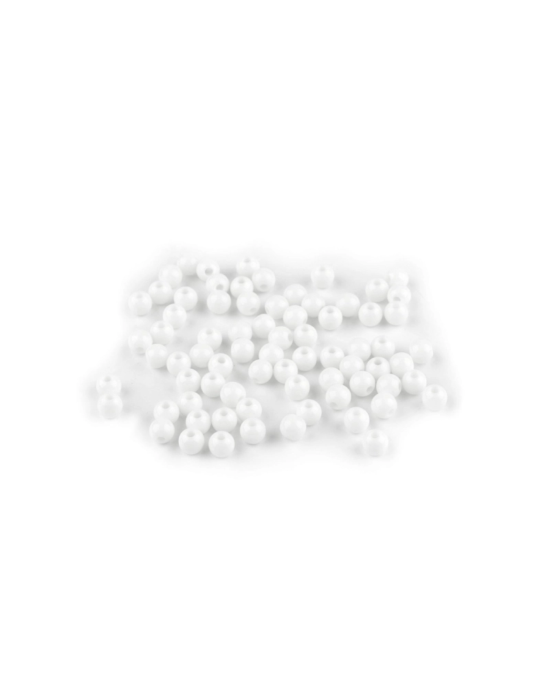 Plastové korálky Ø6 mm - 10 g | Mimib