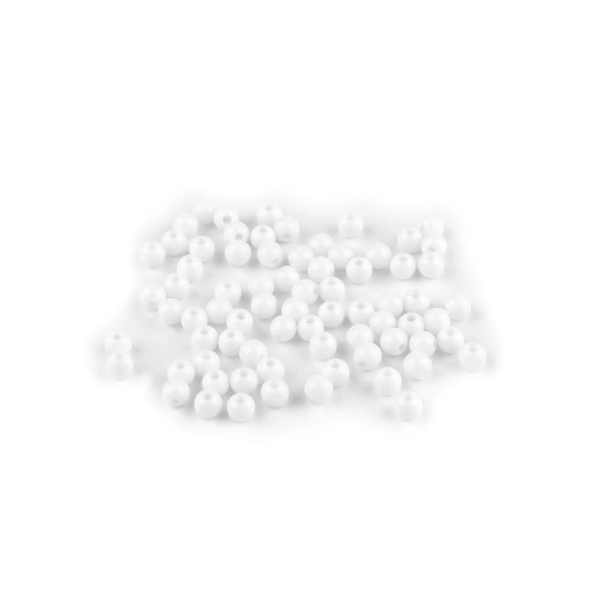 Plastové korálky Ø6 mm - 10 g | Mimib